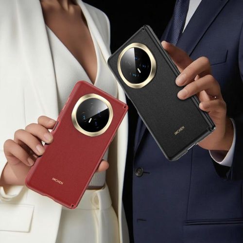 Funda Para HONOR Magic V5 Aimeichen Cuero Sintético Rojo