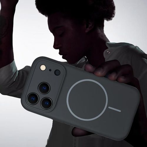 Funda Para IPHONE 17 Pro Max SHK Silicona Líquida Morado