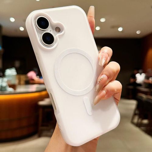 Funda Para IPHONE 17 Sihuanke Gelatina Blanco Antigolpes Antideslizante
