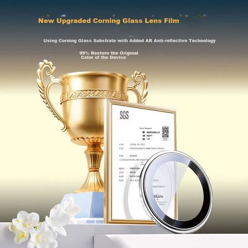 Película Para Cámara Trasera IPHONE 17 Smorss Vidrio Corning Plata