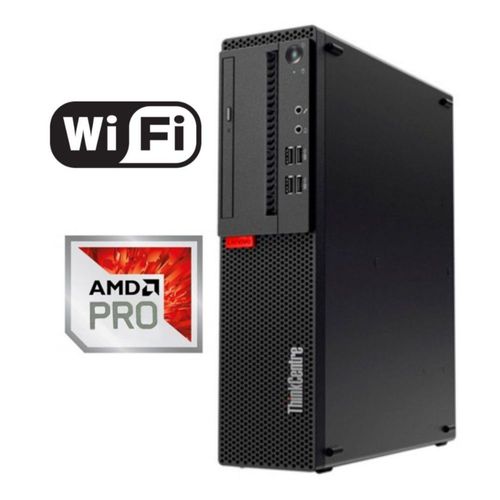 CPU Lenovo ThinkCentre M715s SFF AMD Pro A6-9500 con 8GB de RAM y 256GB SSD + 500GB HDD de Almacenamiento -Reacondicionado-