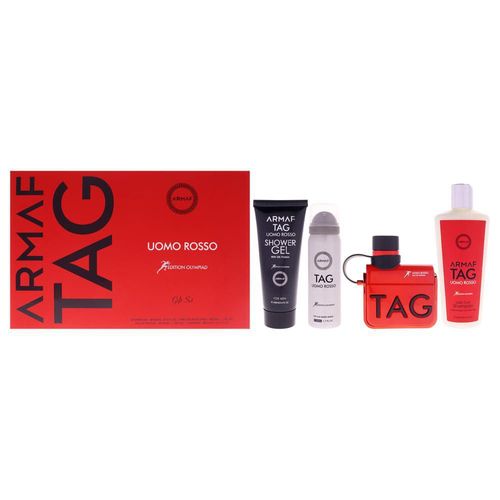 Set de Regalo Armaf Tag Uomo Rosso 4 Piezas para Hombre