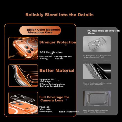 Funda Para IPHONE 17 Pro Max Magnética Azul Resistente al agua