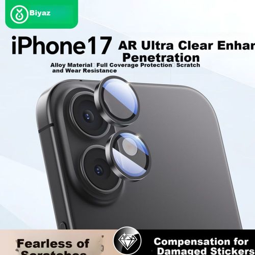 Funda Para IPHONE 17 Biaze Vidrio Templado Transparente Antirreflejo Resistente a Rayones