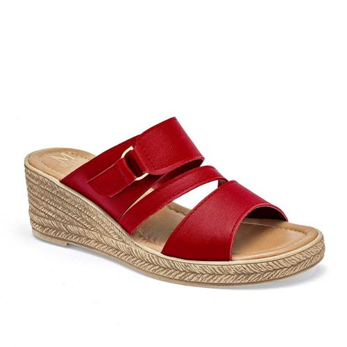 Maxim sandalia cuña para mujer rojo cod 140612-E