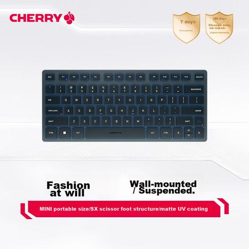 Teclado Bluetooth CHERRY KW7100MINIBT Azul Piedra Compacto