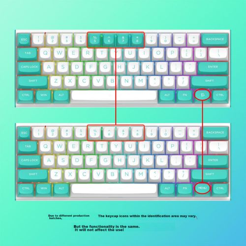 Teclado Mecánico Redragon M61 RGB Cable 61 Teclas Eje Magnético