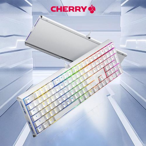 Teclado mecánico CHERRY MX 3.1 RGB Blanco Rojo Marrón