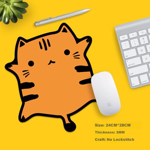 Mousepad Juyingfeng 24x28 cm Naranja Antideslizante