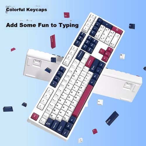 Teclado Mecánico IKBC Z108 Rose Knight Rojo Cable USB