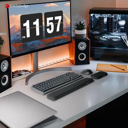 Reposamuñecas EXCO Honeycomb 87 teclas Negro Mediano