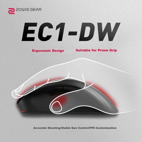 Ratón Inalámbrico ZOWIE GEAR EC1-DW Ergonomico