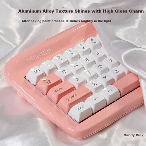 Teclado Gamer CoolKiller VIVID67 Rosa Pastel Bluetooth Mecanico