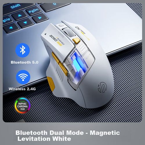 Ratón Inalámbrico INPHIC A9 Blanco Ergonomico