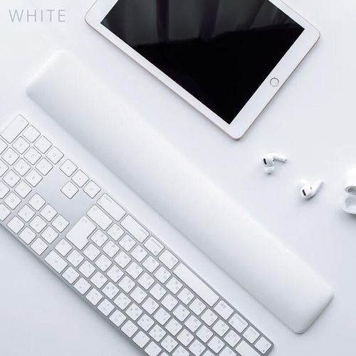 Reposamuñecas SANWA GTOK8 Blanco Silicona Gel L 450 mm