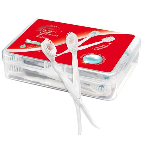 Cepillos de dientes mini desechables Malisseladi con pasta dental
