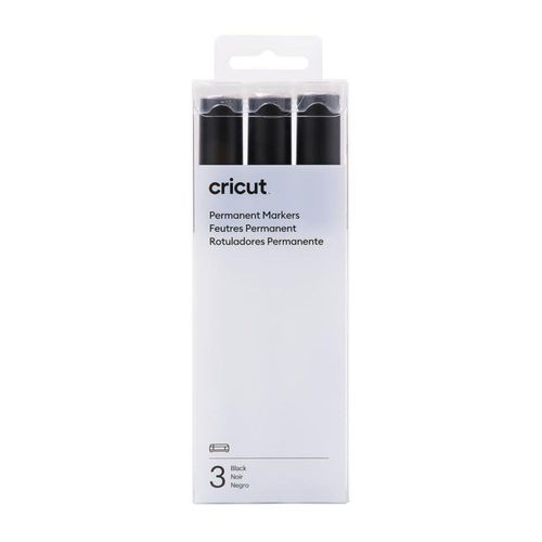 Marcadores Permanentes Cricut 2.5 mm Negro Paquete de 3