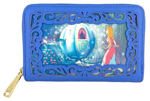 Ventana Wallet Loungefly con diseño de princesas de Cenicienta de Disney