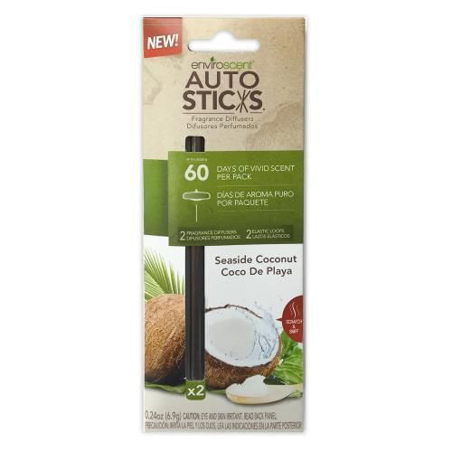 Barras difusoras de fragancias Enviroscent AutoSticks Seaside Coconut
