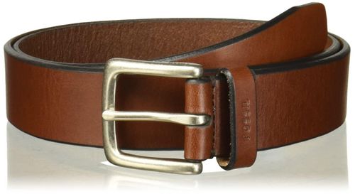 Cinturón Fossil Joe vaqueros casuales de piel para uso diario para hombre color marrón