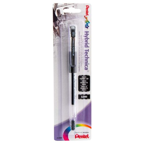 Bolígrafo de gel Pentel Arts Hybrid Technica negro (KN108BPA)