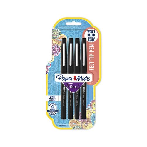 Rotulador Paper Mate Flair con punta de fieltro punta mediana negro