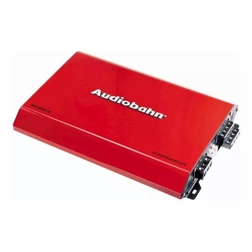 Amplificador Clase D 4 Canales Audiobahn 2400w Rojo Ac1200.4RD
