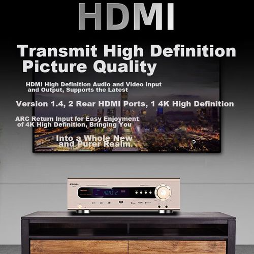 Amplificador SANSUI UX70 5.1 Canales Bluetooth 1200W