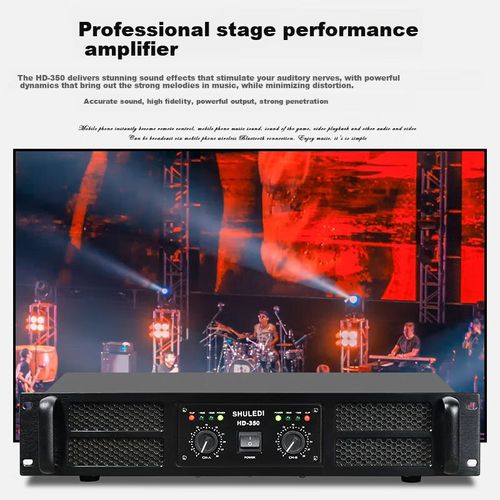 Amplificador Shuledi KA-200 400W Fibra Óptica Coaxial USB