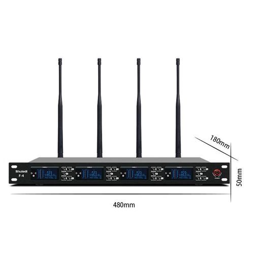 Sistema de sonido Shuledi F-1 4 micrófonos inalámbricos cancelación de ruido