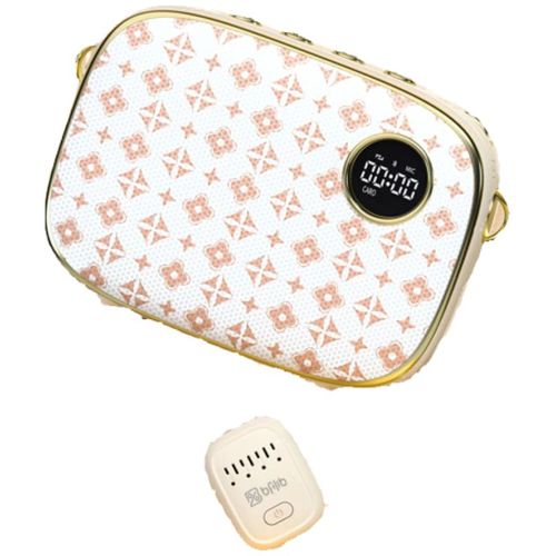 Micrófono Lavalier Soaiy KY03 Bluetooth Champán Blanco