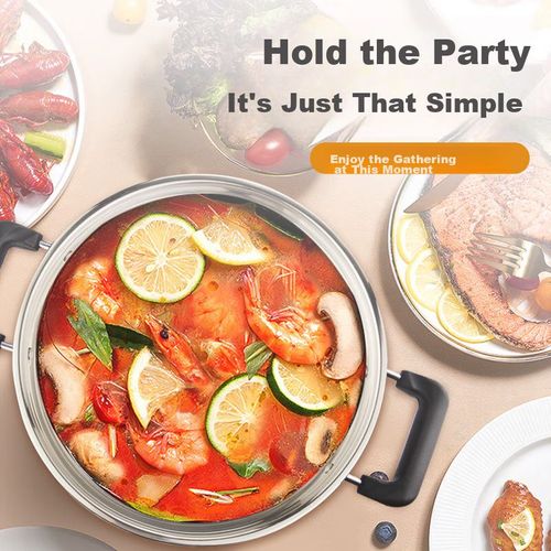 Olla eléctrica Hui Dang Jia HDJDG-28 5L acero inoxidable 304 modelo G08-32