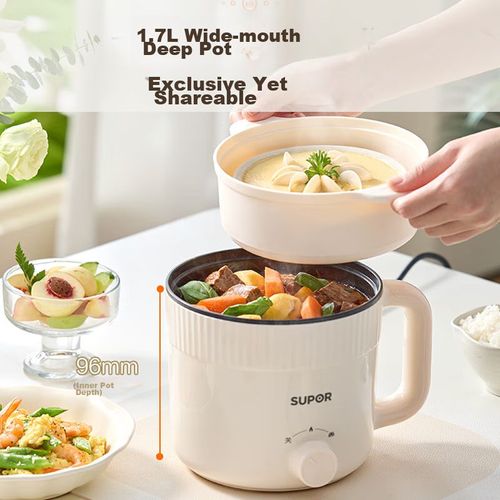 Olla Eléctrica SUPOR H17YK489A 1.7L Antiadherente Vaporera Wok