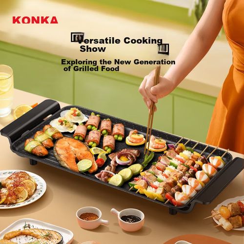 Parrilla Eléctrica KONKA KDKP-1360 1360W Antiadherente Gran Capacidad