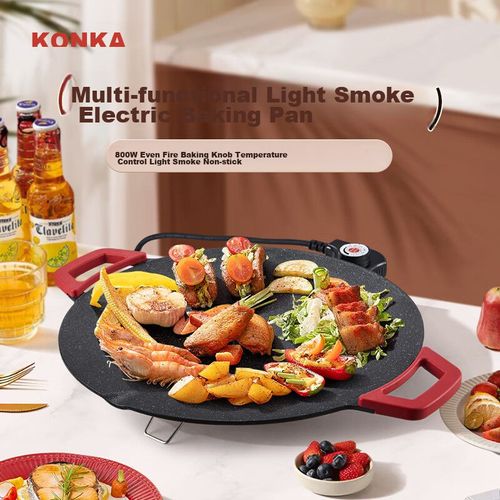 Parrilla Eléctrica KONKA KDKP-0820 36 cm Antiadhente 800W