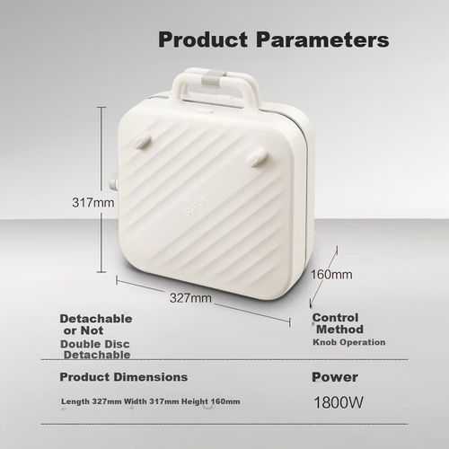 Parrilla Eléctrica SUPOR GJ5030P818 1800W Antiadherente Desmontable Plegable 50x30cm