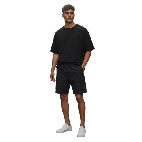 Shorts Cargo BALR Hexline Regular Fit Jet Black