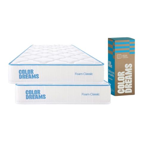 Combo 2 colchones individual memory foam 18 cm