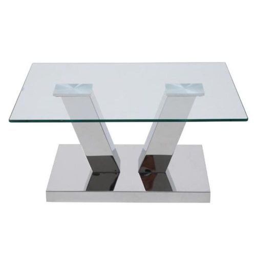 Mesa de Centro Glam Plateado