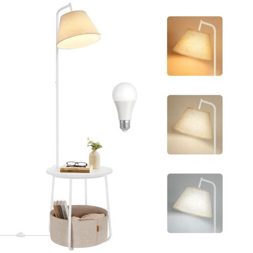 VASAGLE Lámpara de Mesa 3 en 1 con Bombilla LED Blanca