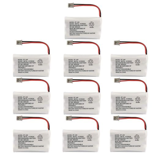 Batería para teléfono inalámbrico Kastar BT446 800 mAh 36 V paquete de 10 unidades Uniden
