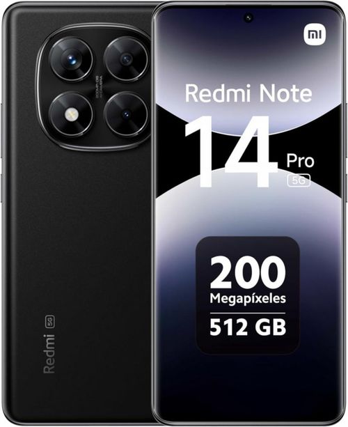 Smartphone Redmi Note 14 Pro 5G + 4G LTE 512 GB + 12 GB de RAM