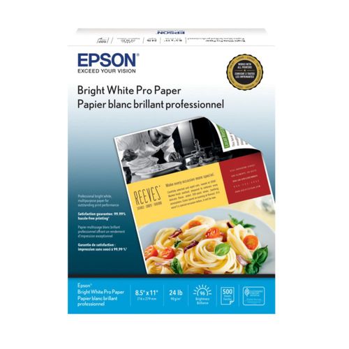 Papel Epson Bright White Pro S041586-4 85x11 (500 hojas)