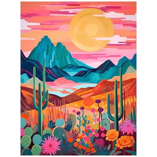 Cuadro Decorativo Paisaje 90x122cm Desierto