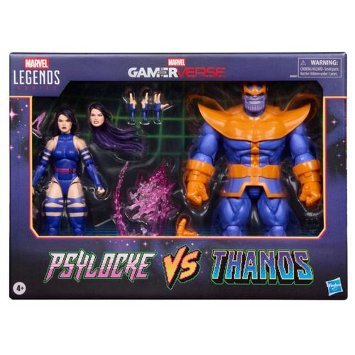 Figura de acción Marvel Hasbro Legends Series Psylocke vs Thanos