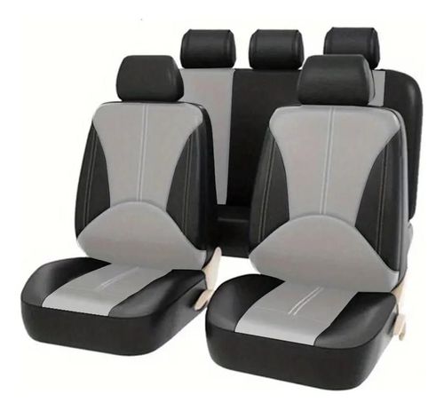 5 Cubreasientos Piel Chevrolet R10 1986-1990(Gris)