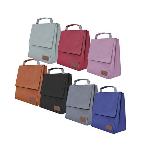 Paquete 35 piezas lonchera promocional con interior metalizado azul