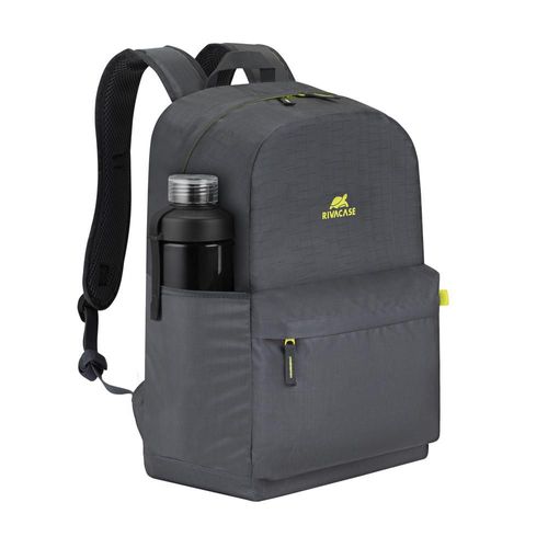 Mochila Ultra Ligera Gris 24L, Repelente al Agua, Espacio Laptop 15.6", Bolsillo Frontal c/Cierre y 2 Laterales Amplio Espacio Interior