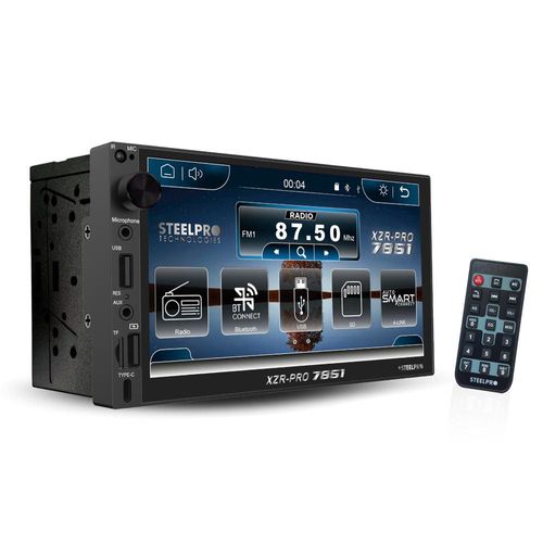 Autoestereo Pantalla Tactil 7 Mirror Link Bluetooth Steelpro Negro XZR-PRO7851