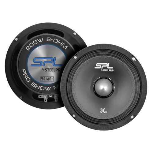 Set De Medios Open Show 6.5 Steelpro Alta Potencia PRO-MID-6